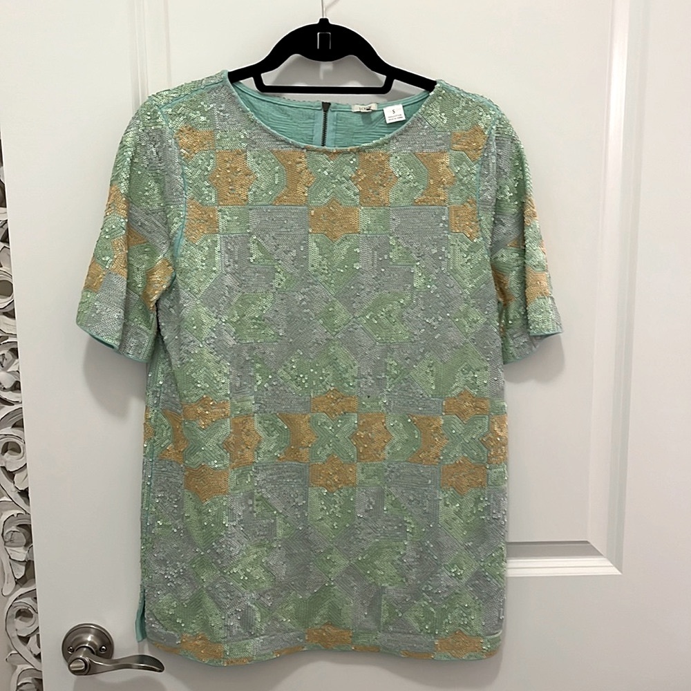 NWOT - J.Crew Sequin Top